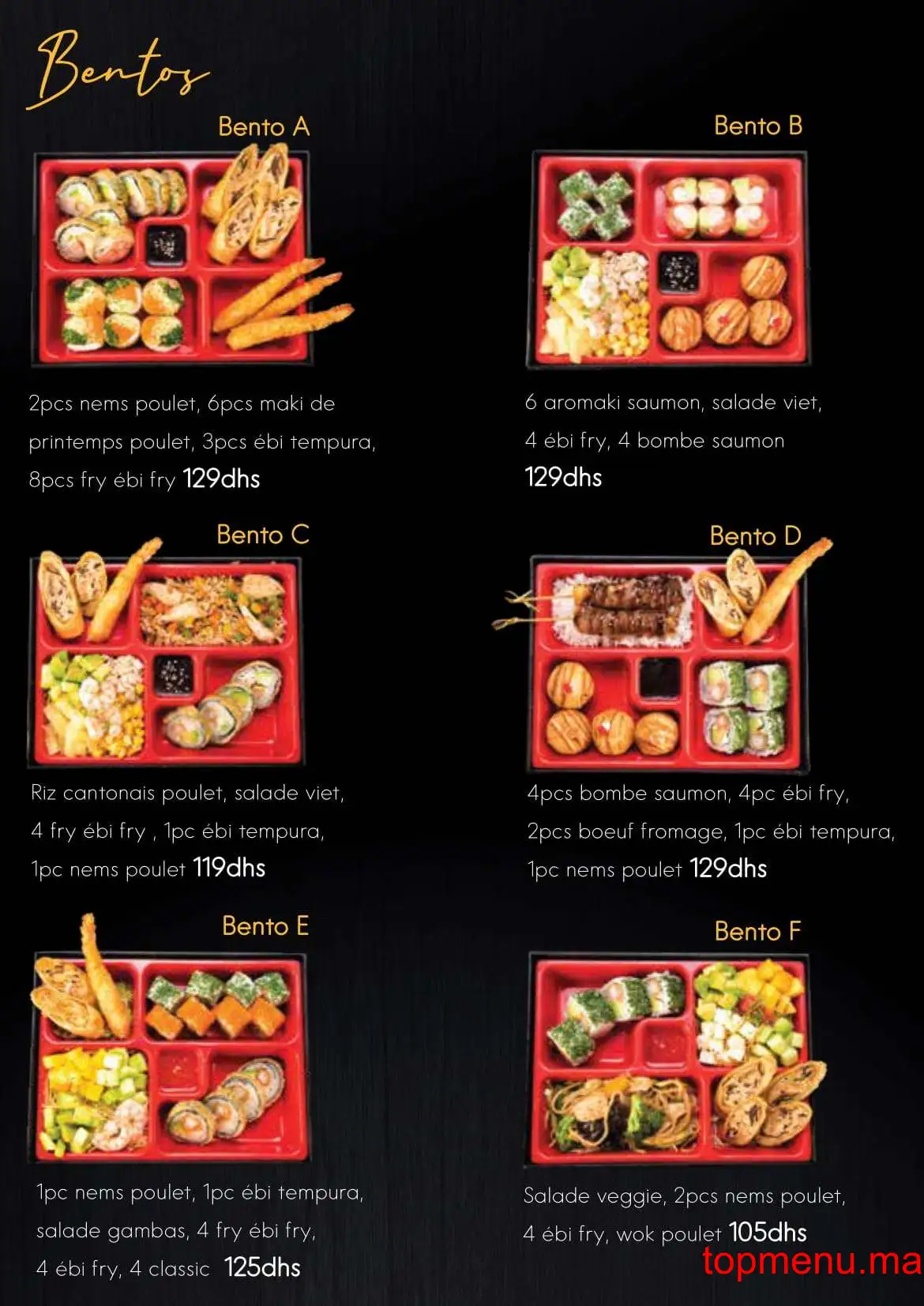 Tobiko menu page 15