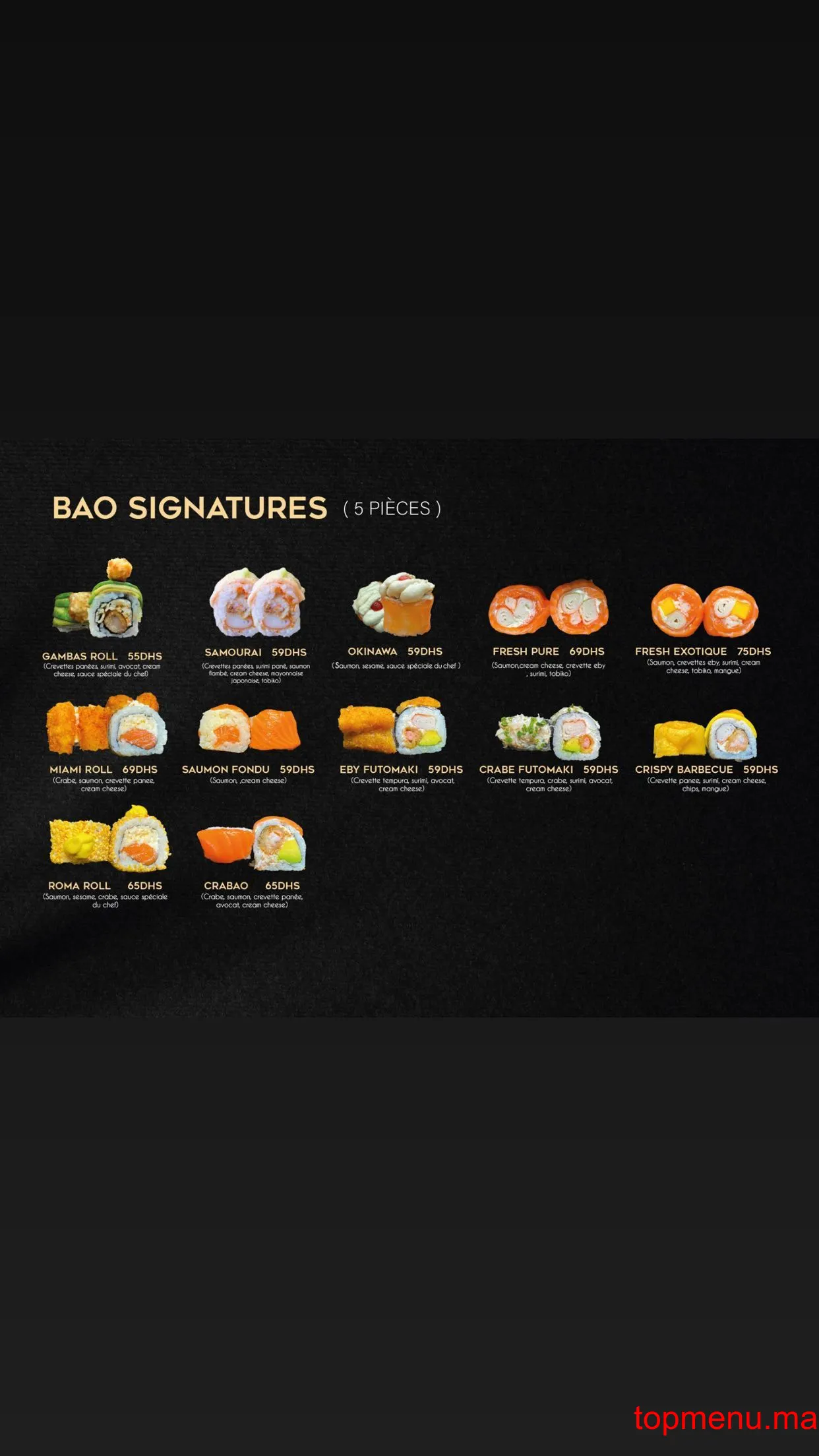 BAOBAO menu page 8