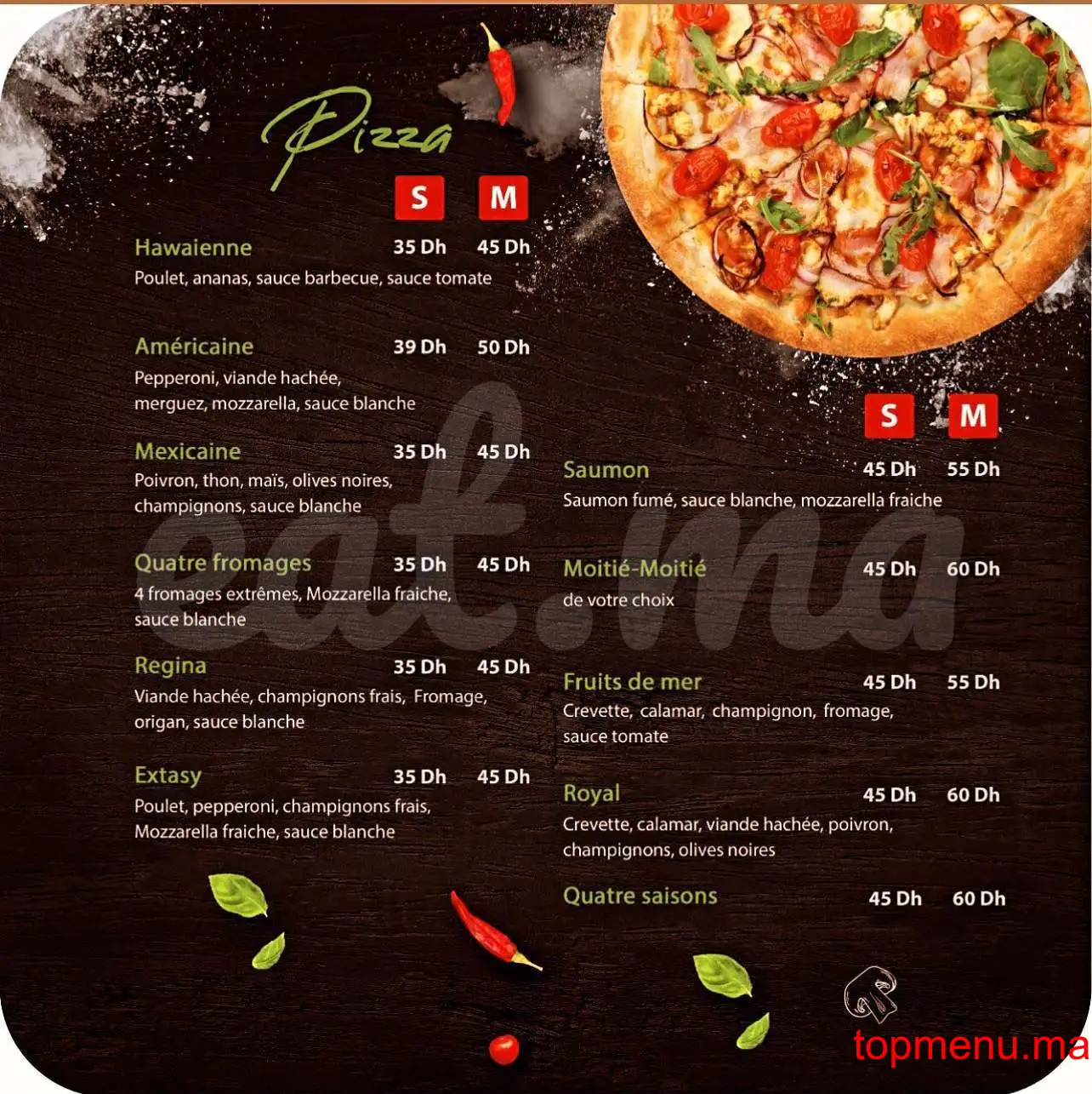 Gusto Pasta menu page 3