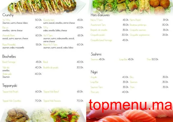 Yo Titam menu page 2