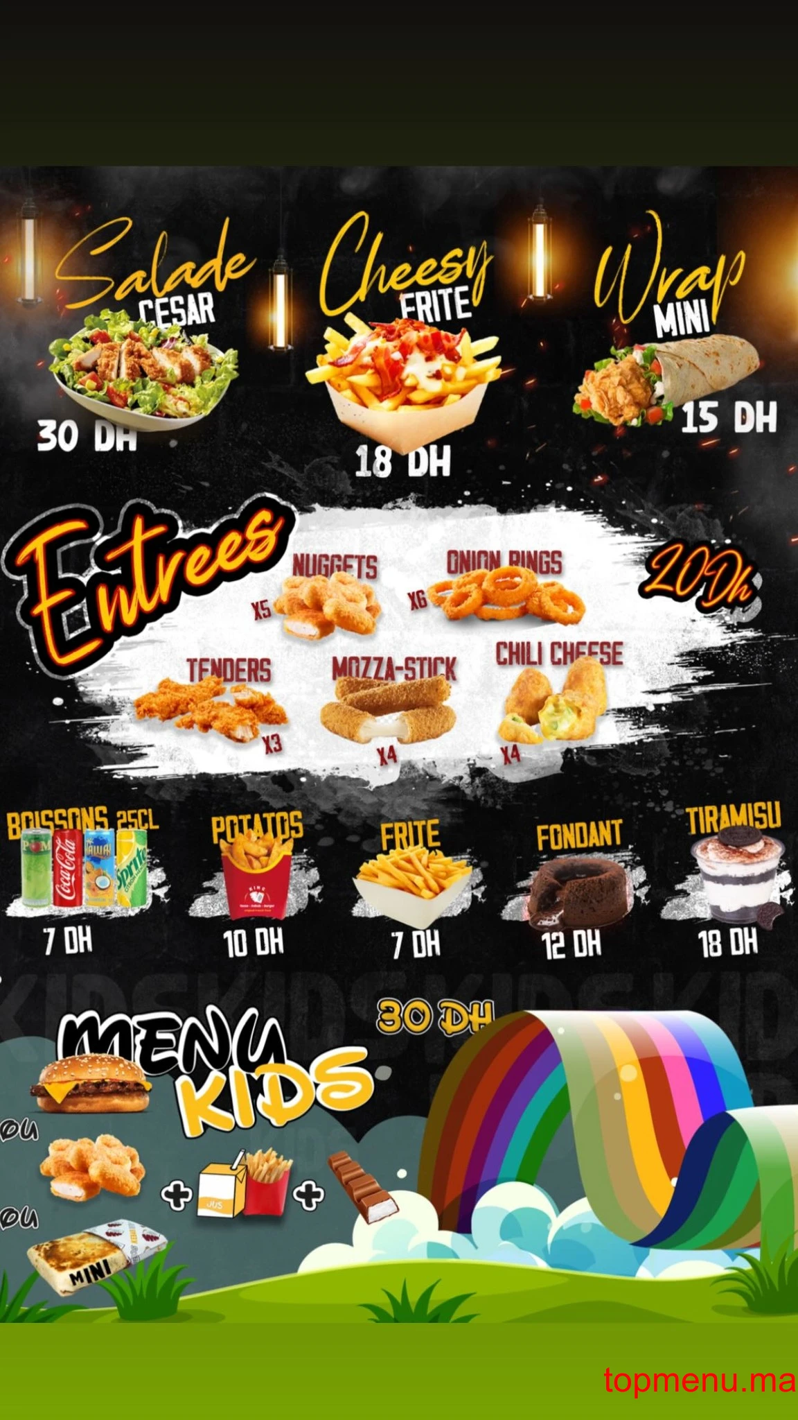 KingTacos menu page 5