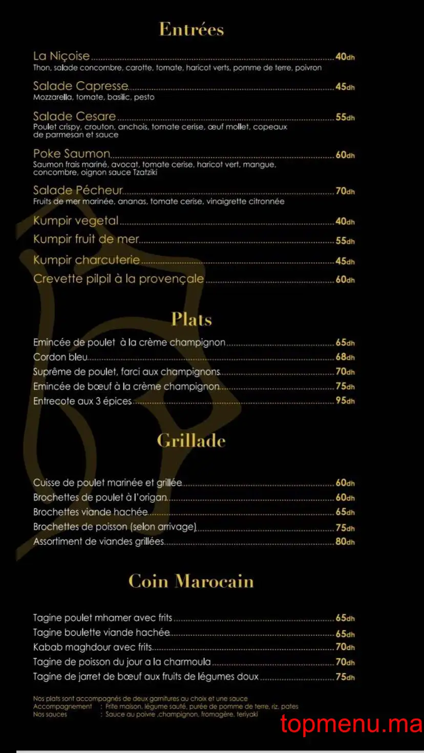 La Créole menu page 2