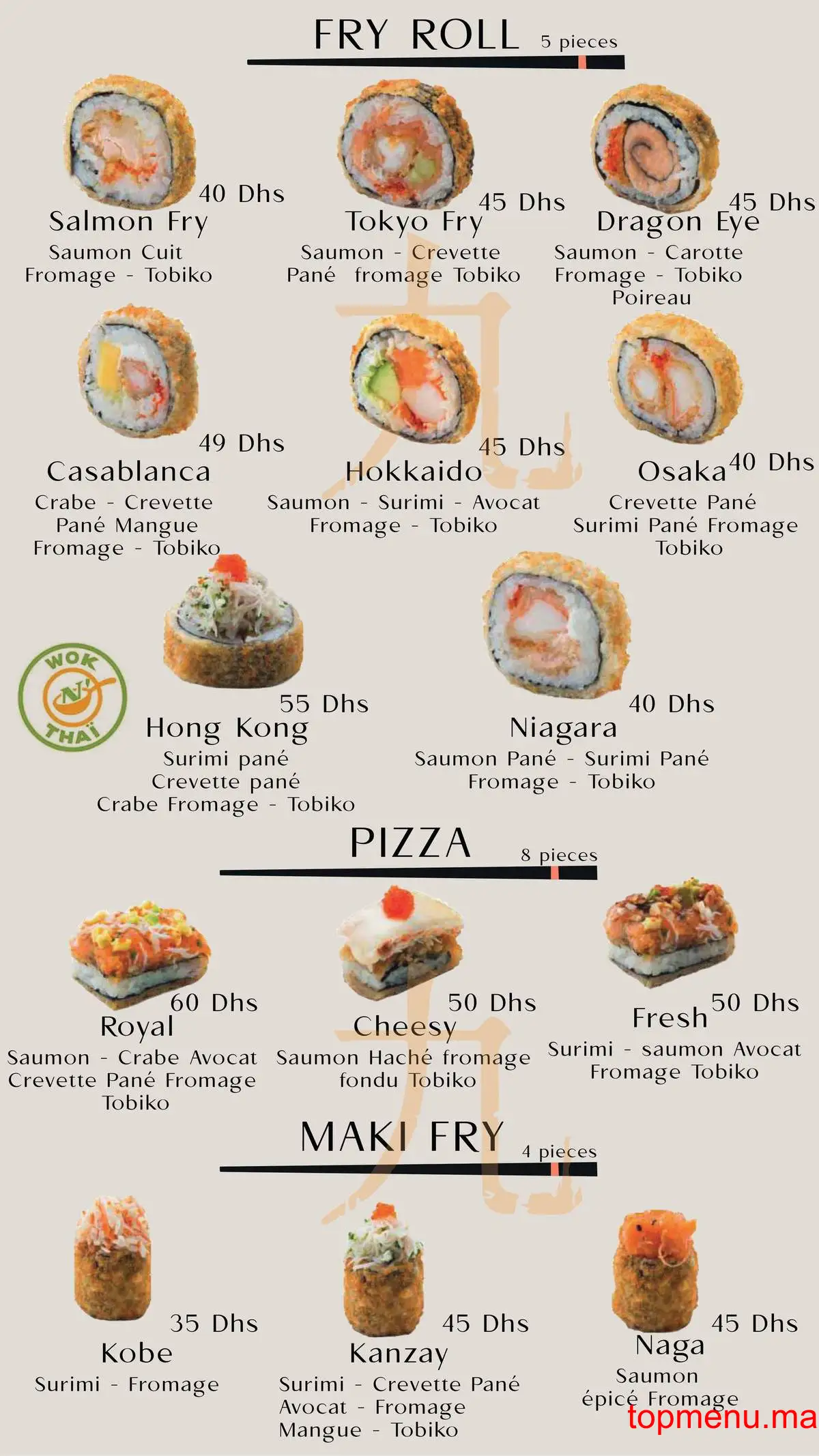 Wok n’thaï menu page 12