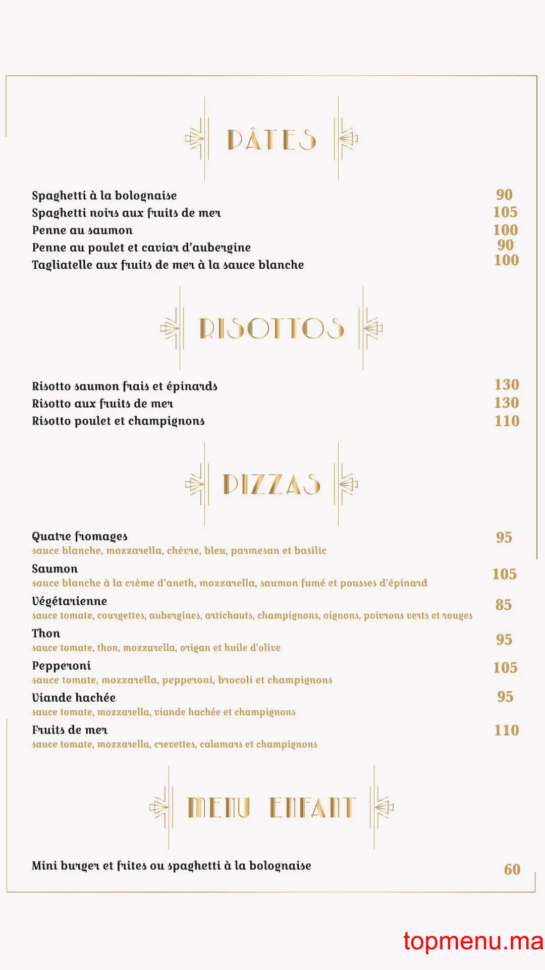 Le Gatsby menu page 6