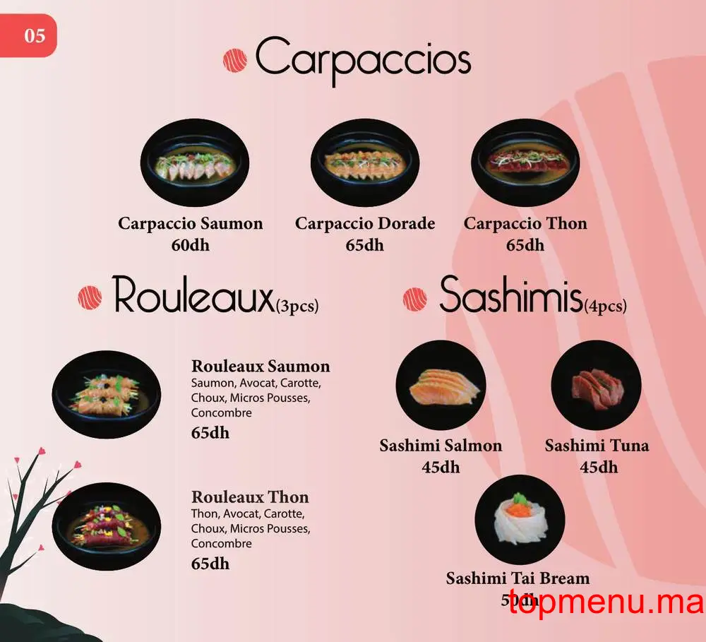 Kyoto Sushi menu page 9