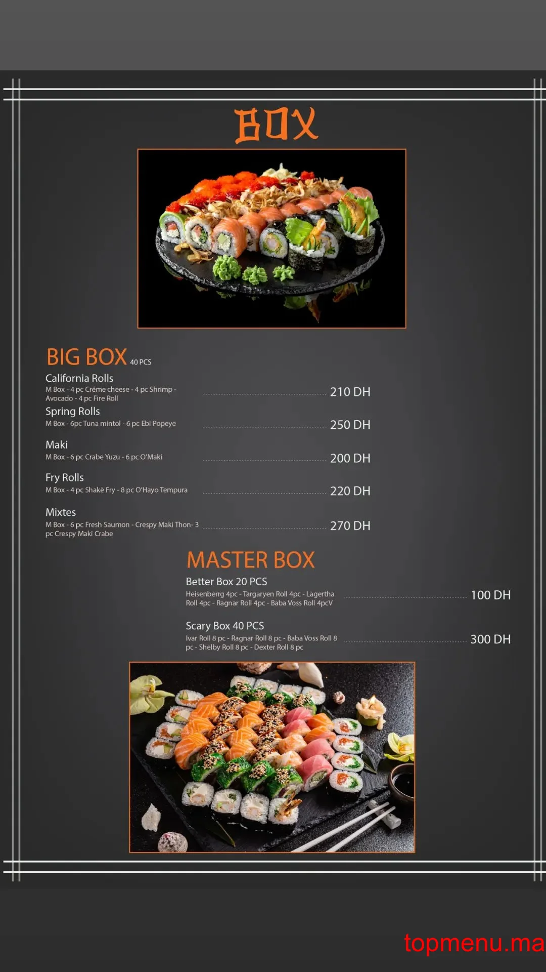 Go Sushi menu page 10