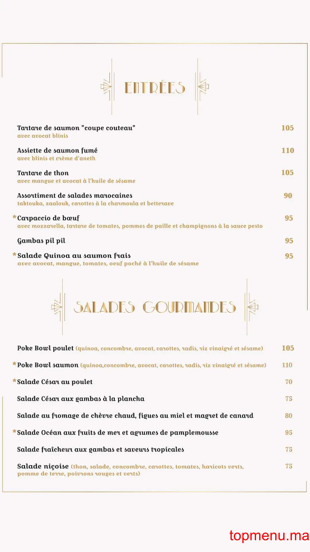 Le Gatsby menu page 10