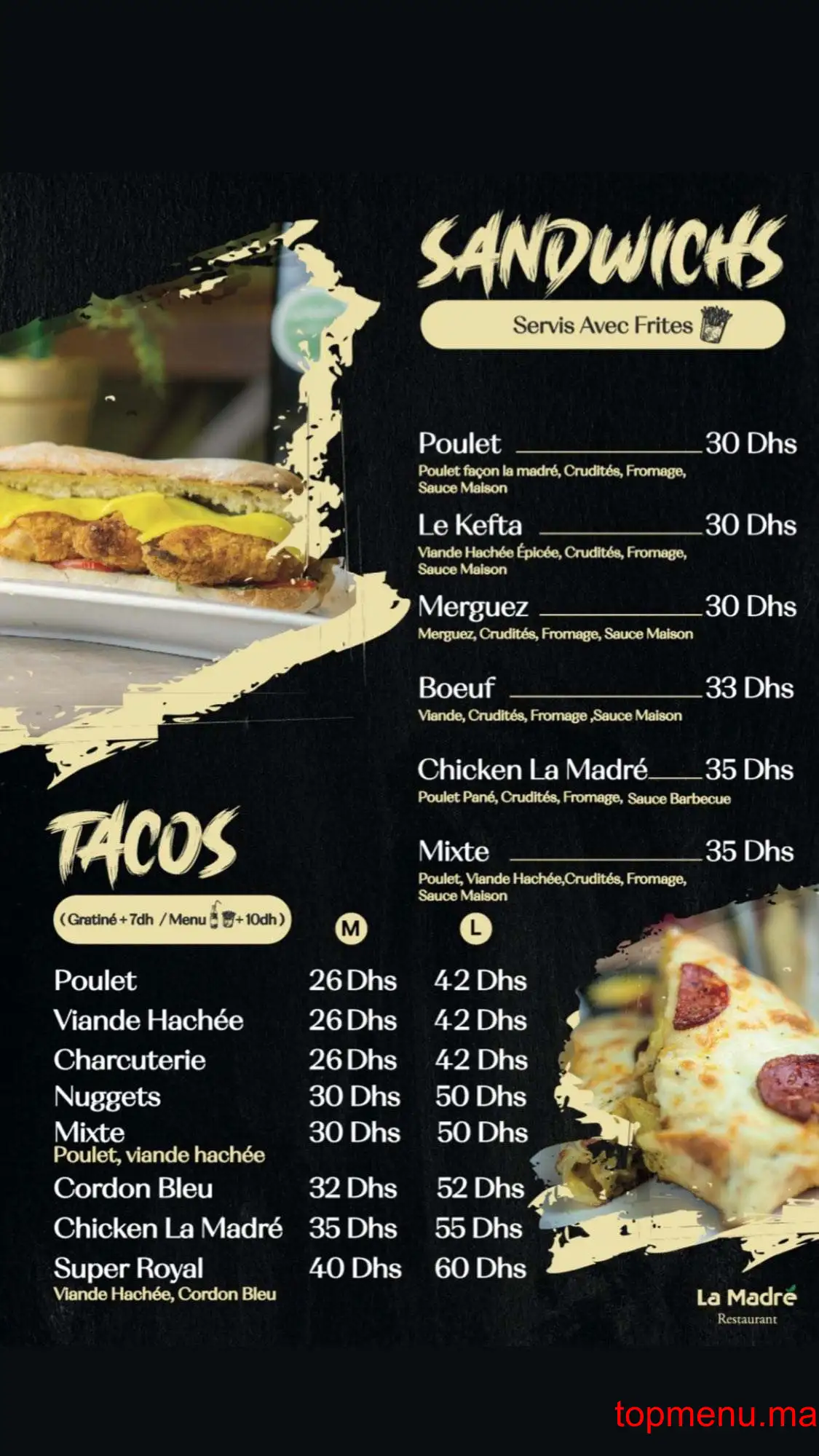 La Madré menu page 5