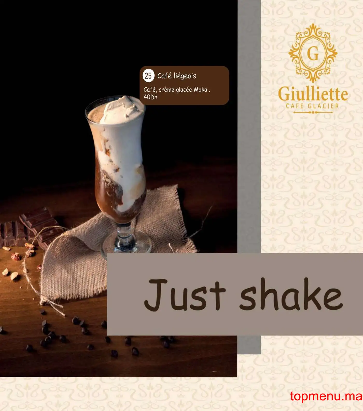 Giuliette café glacier menu page 11