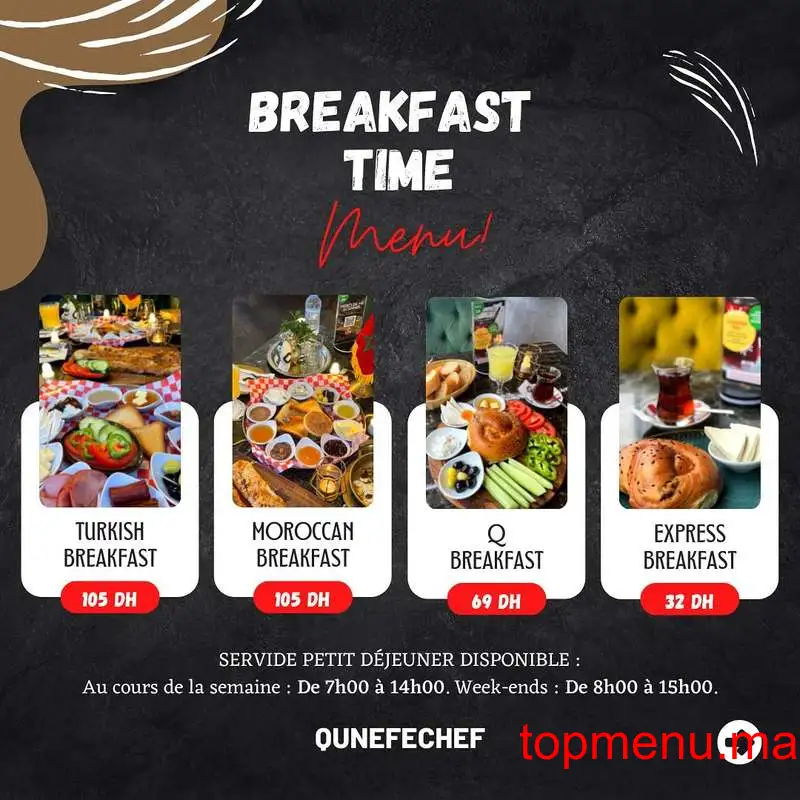 Qunefechef menu page 1