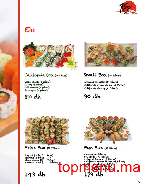 kani sushi menu page 13