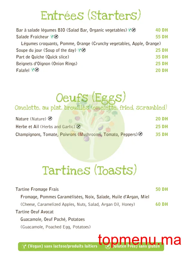 Veggie menu page 5