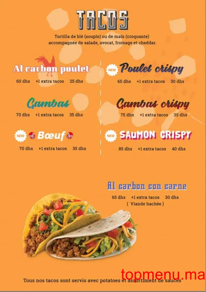 Cantina Mariachi menu page 4