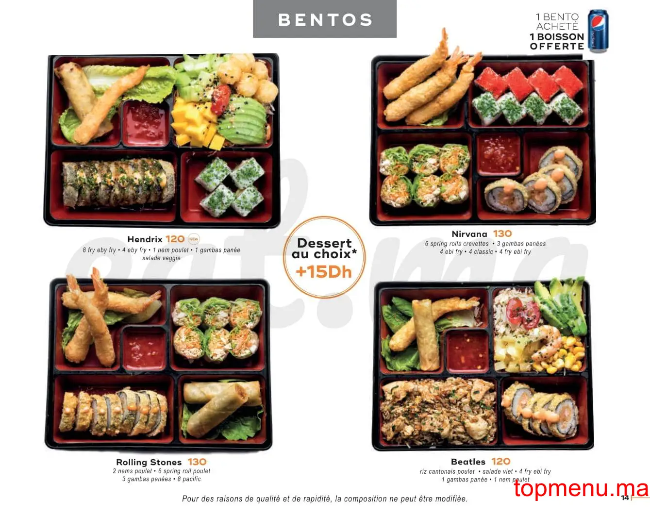 Sushiclub Morocco Mall menu page 14