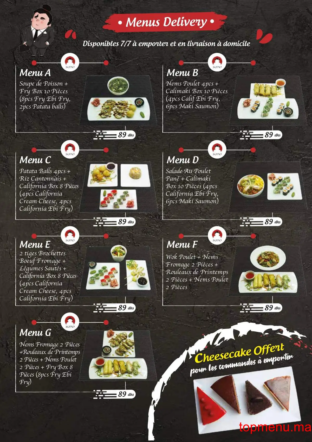 Sumo sushi menu page 6