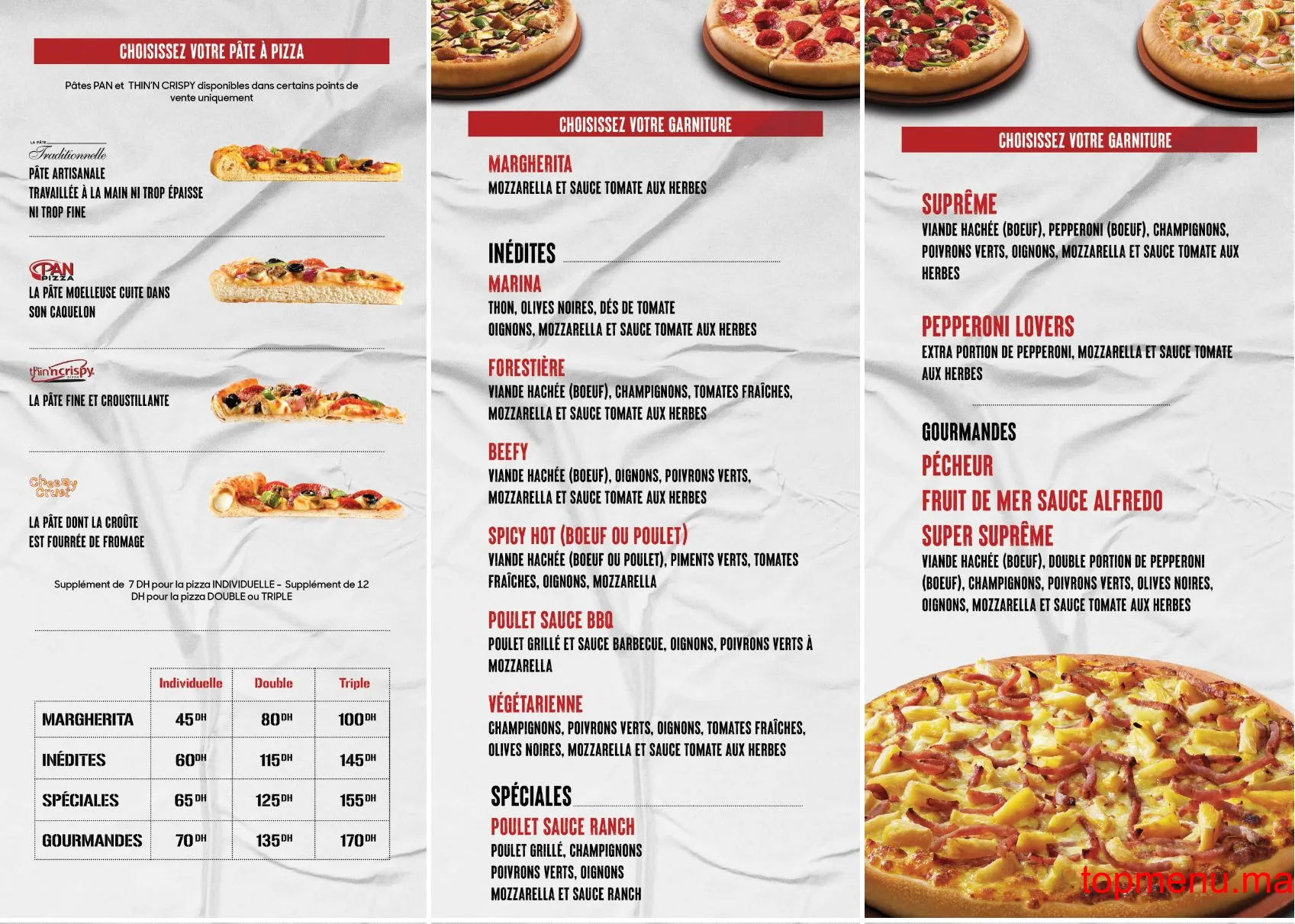 Pizza Hut Oufla قائمة الطعام page 2