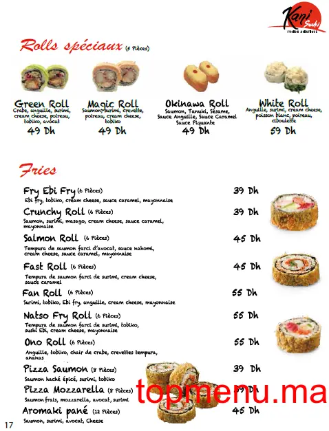 kani sushi menu page 7