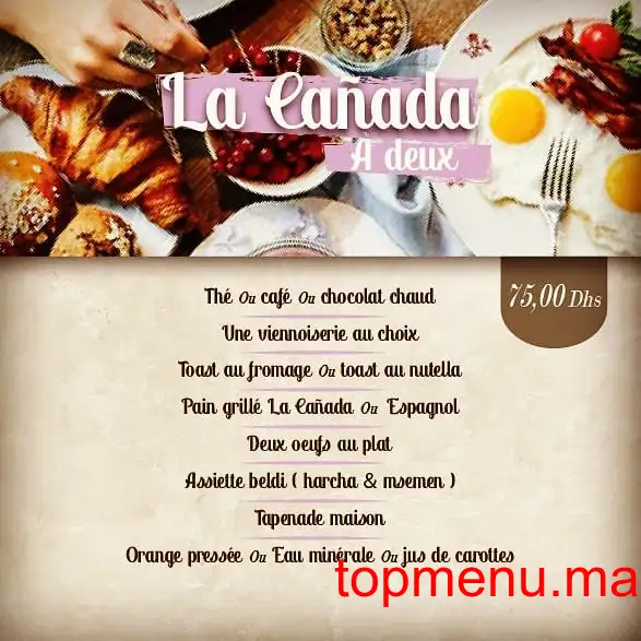 Lacañada Café Restaurant menu page 5