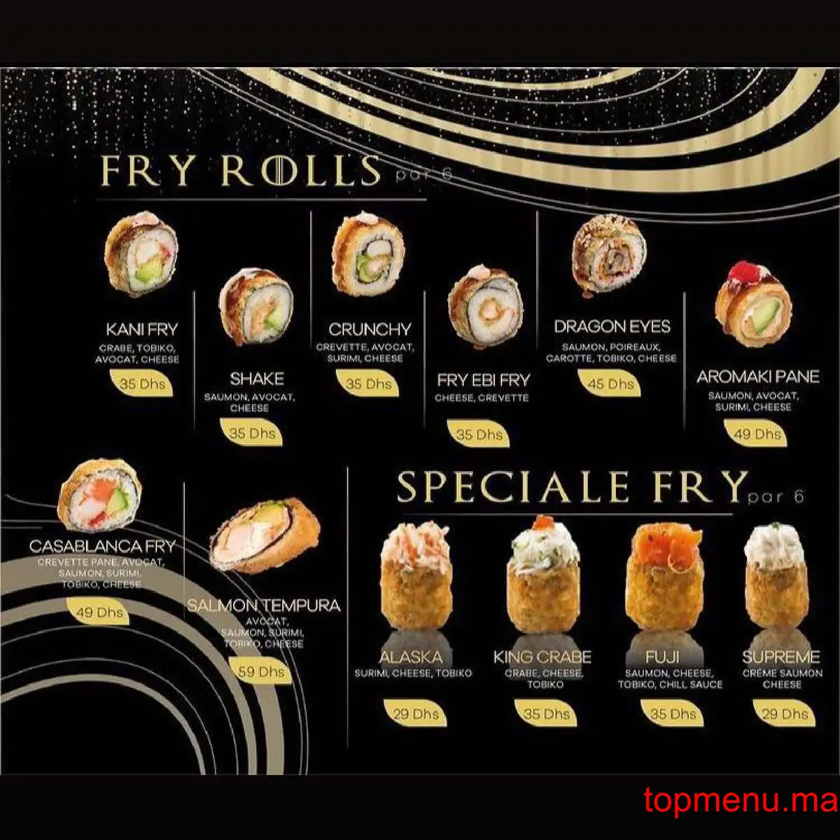 Soya Box Sushis & wok menu page 12