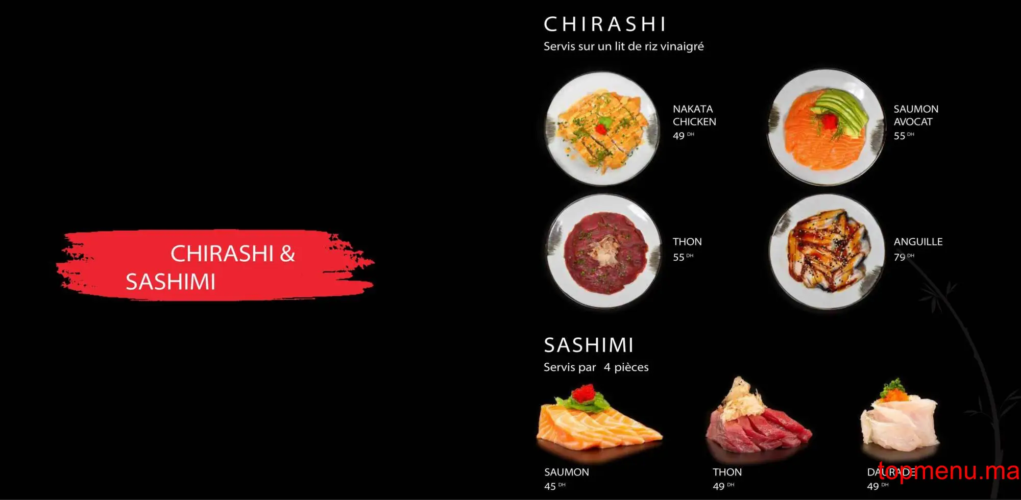 Nakata Sushi menu page 9