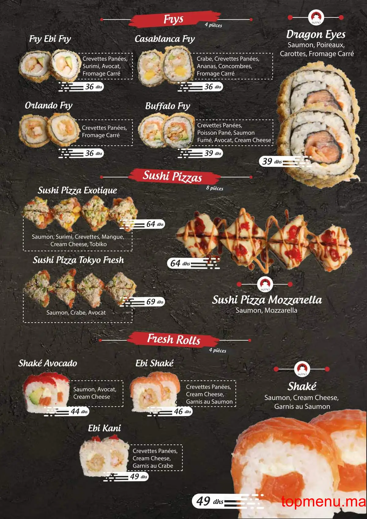 Sumo sushi menu page 20