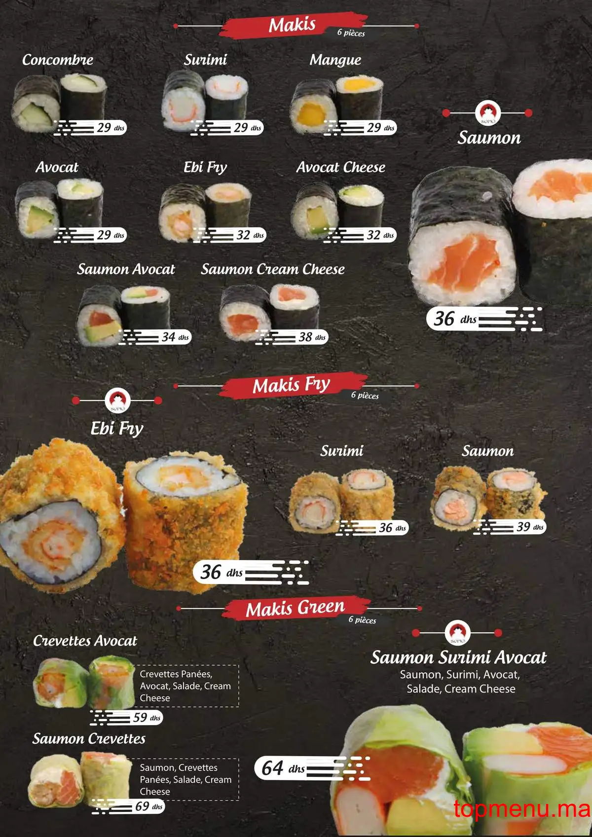 Sumo sushi menu page 19