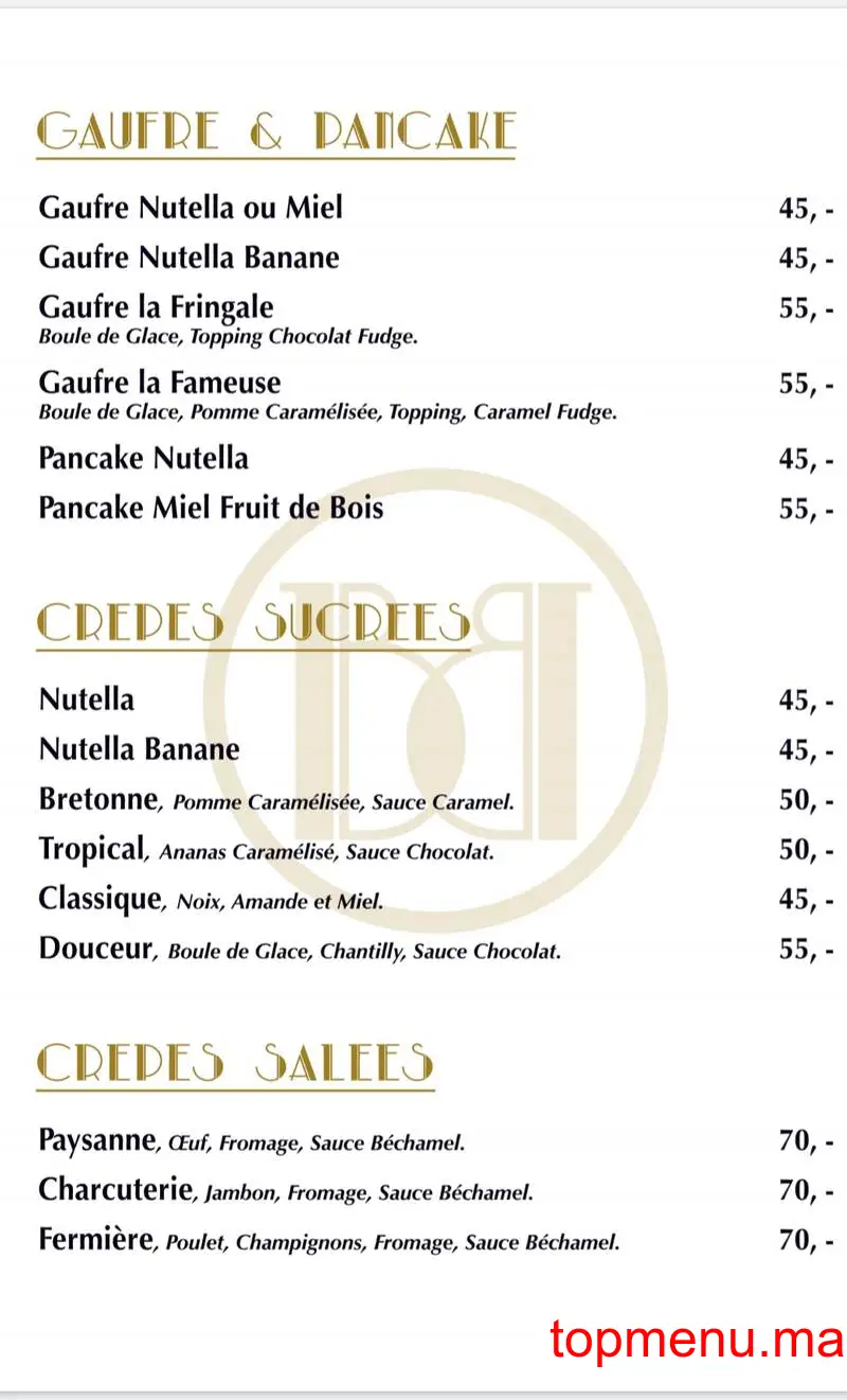 Café Balthazar menu page 9