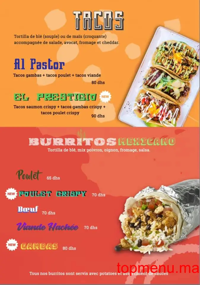 Cantina Mariachi menu page 7