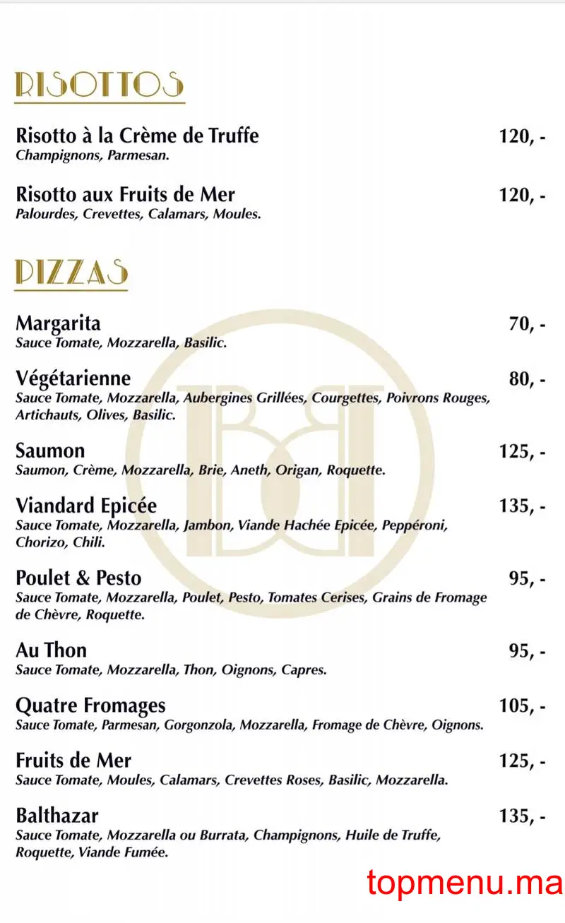 Café Balthazar menu page 7