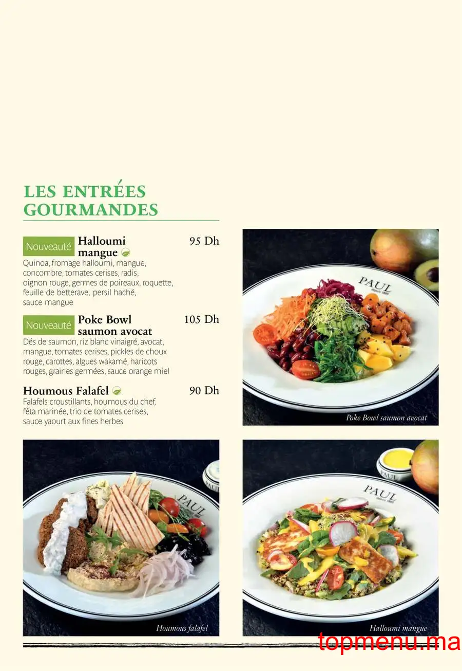 Paul Palmier menu page 2