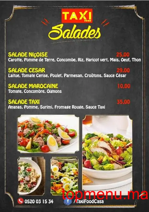 Taxi food menu page 6