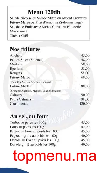 Taverne du dauphin menu page 5