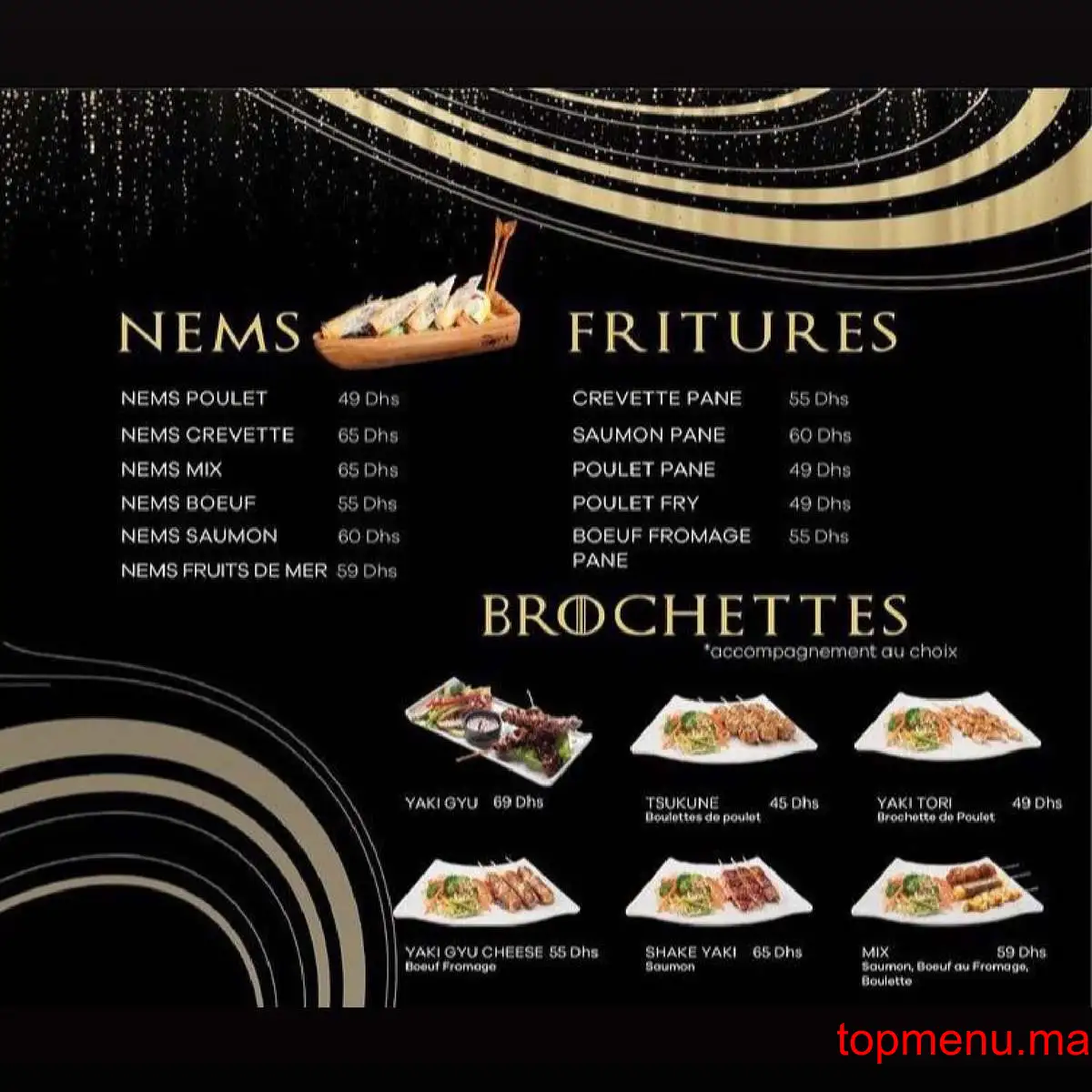 Soya Box Sushis & wok menu page 2