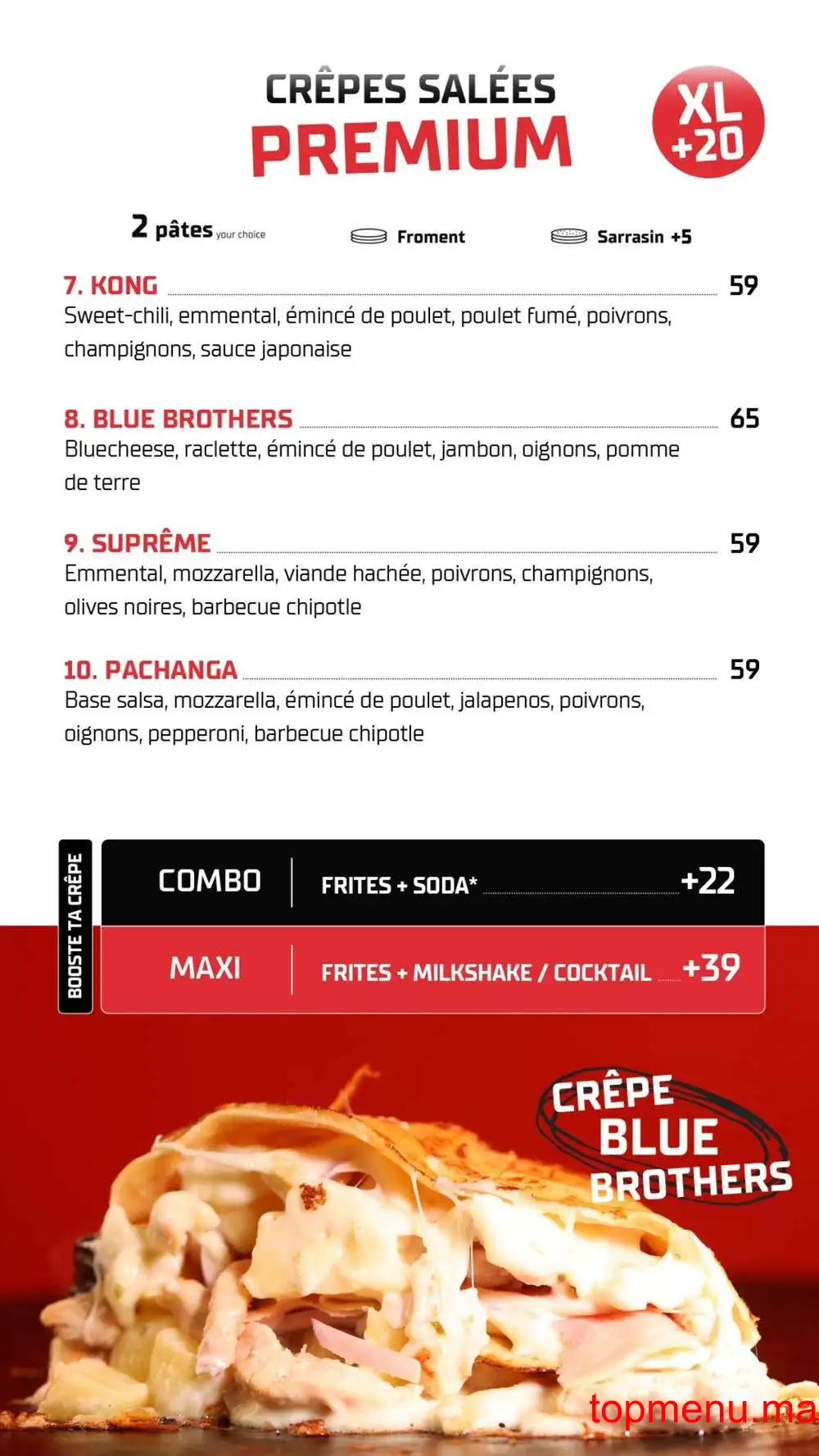 Brothers Crêpes & Café menu page 2