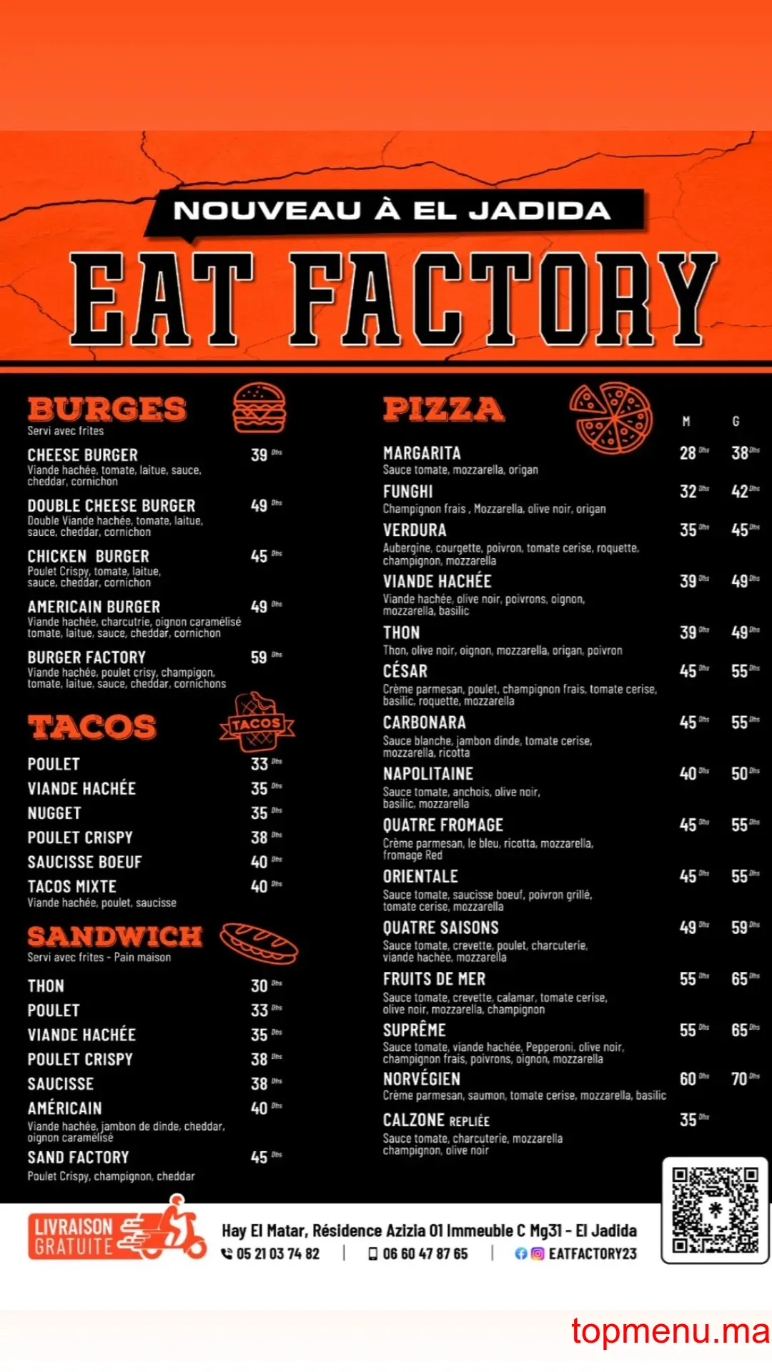 Eat factory menu page 2