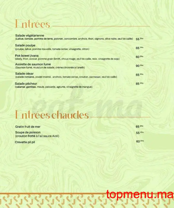 JIVANA menu page 2