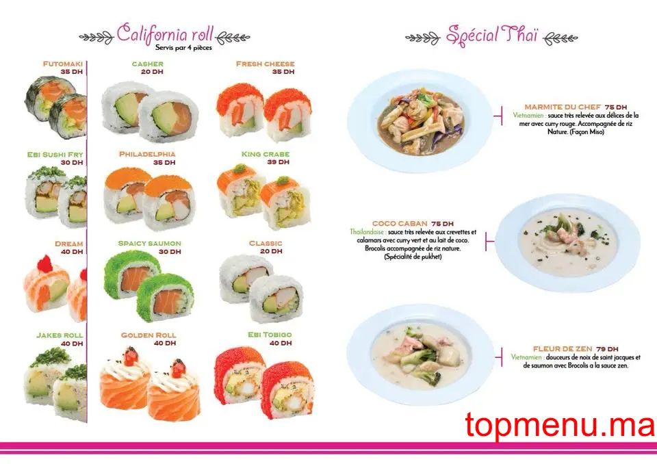 Ebi Sushi menu page 4