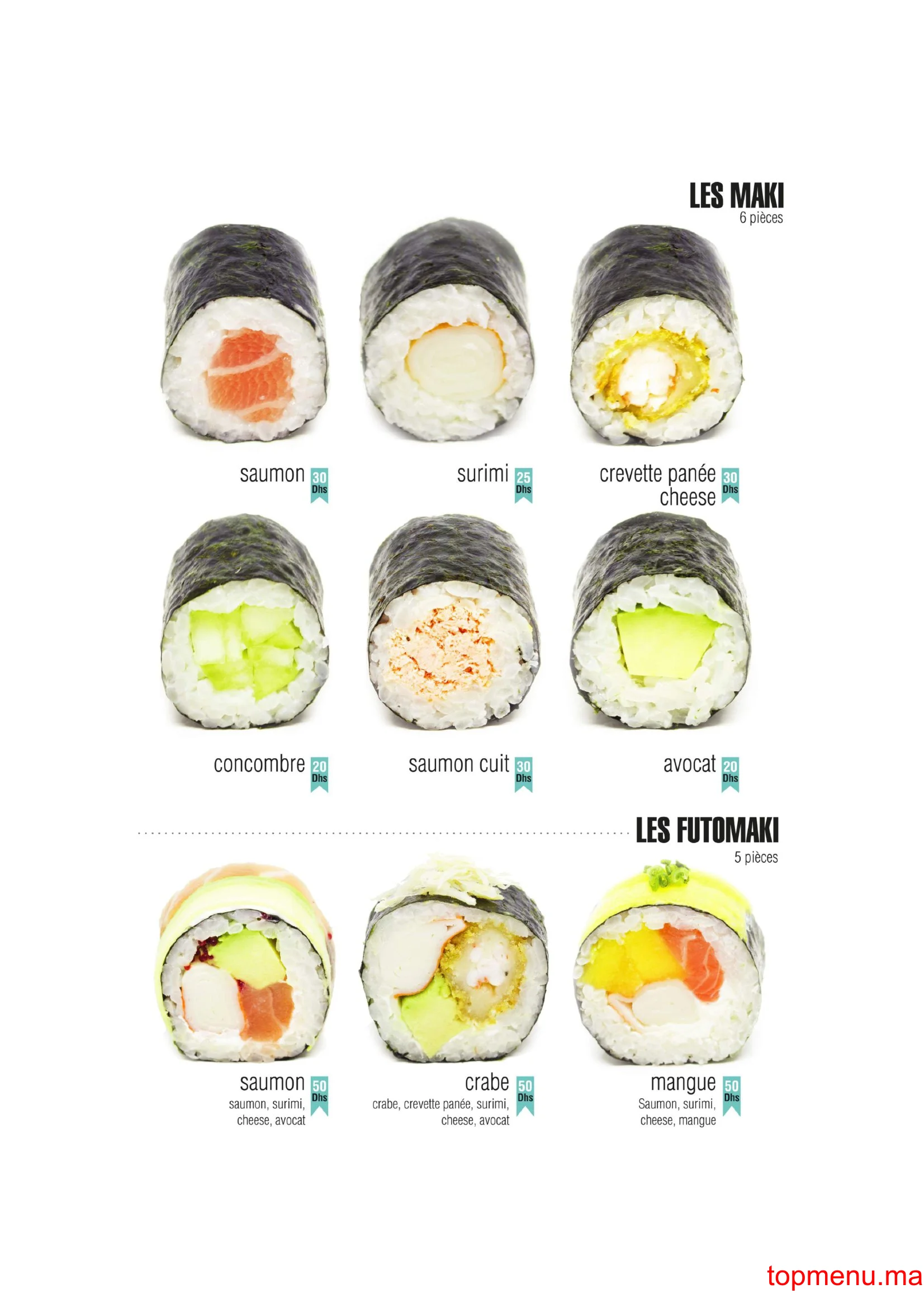 Yaki Sushi menu page 6