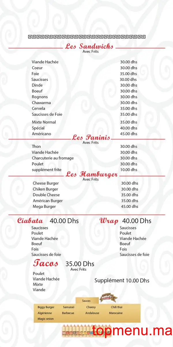 Yalo pizza menu page 1