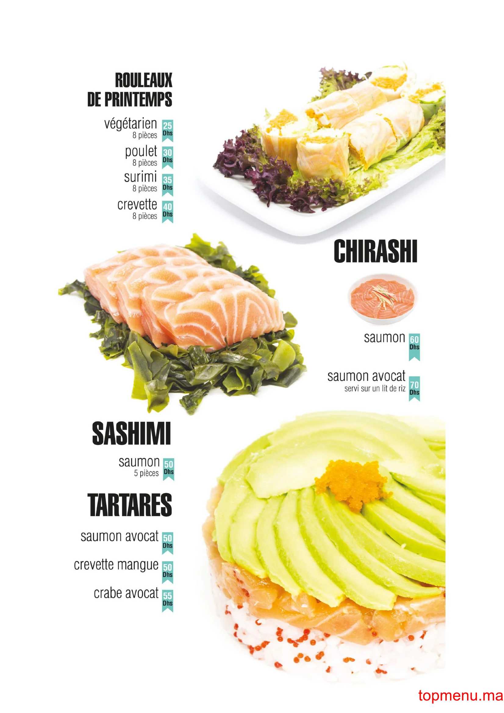 Yaki Sushi menu page 2