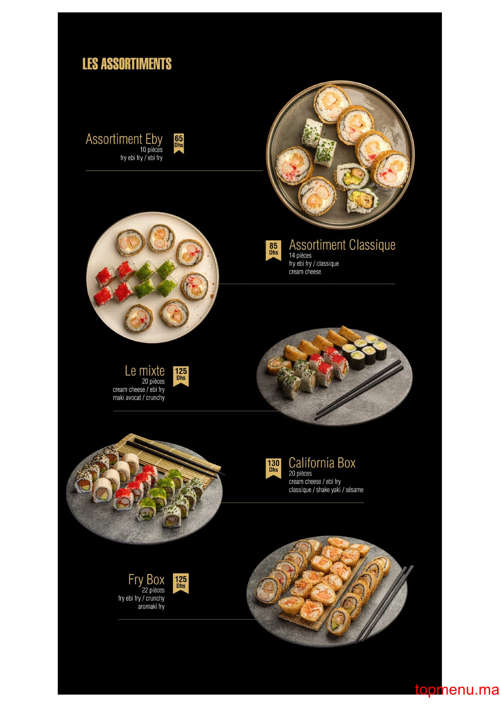 Yaki Sushi menu page 12