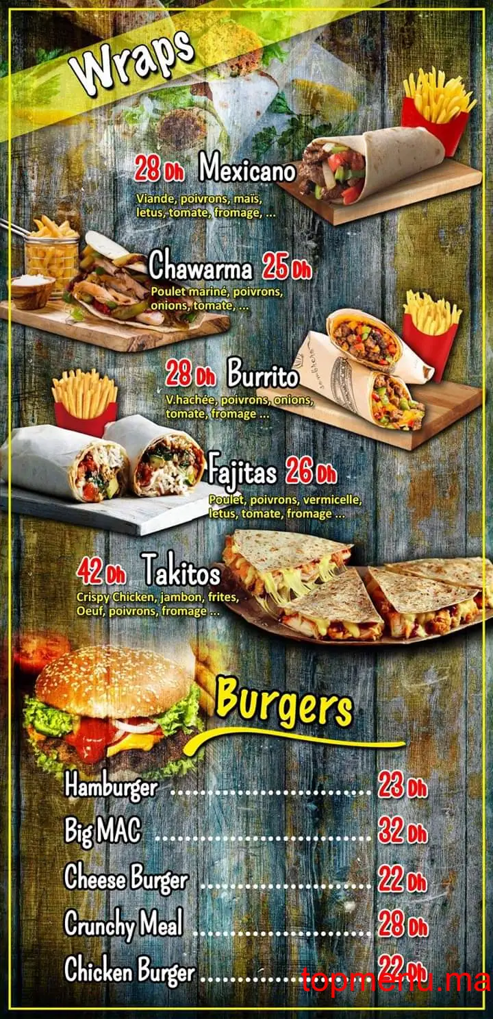 Takito’s menu page 6