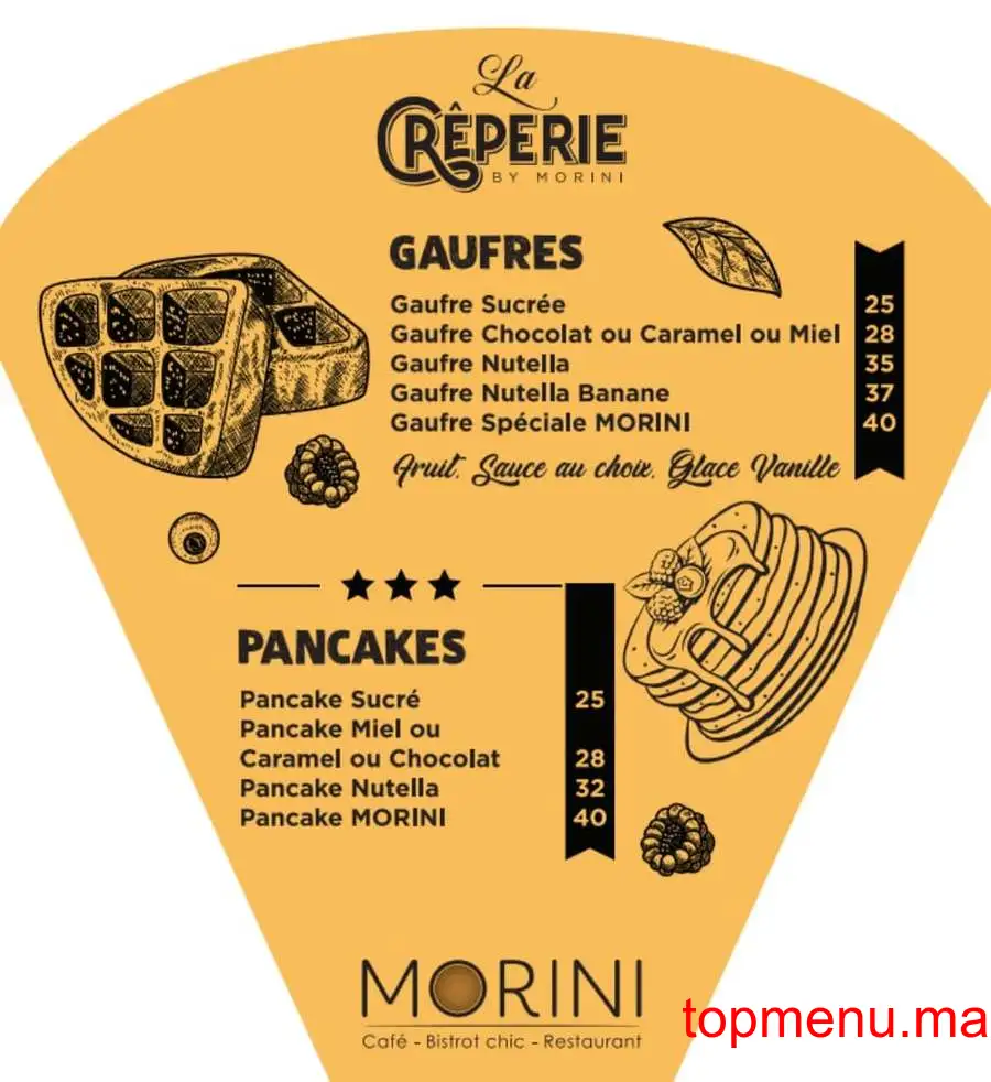 Café Morini menu page 8