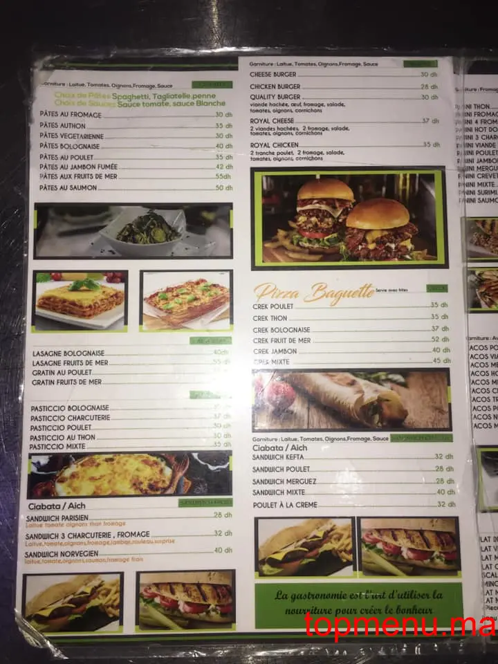 Tropicana menu page 3