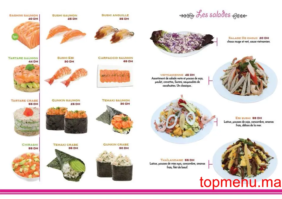 Ebi Sushi menu page 2