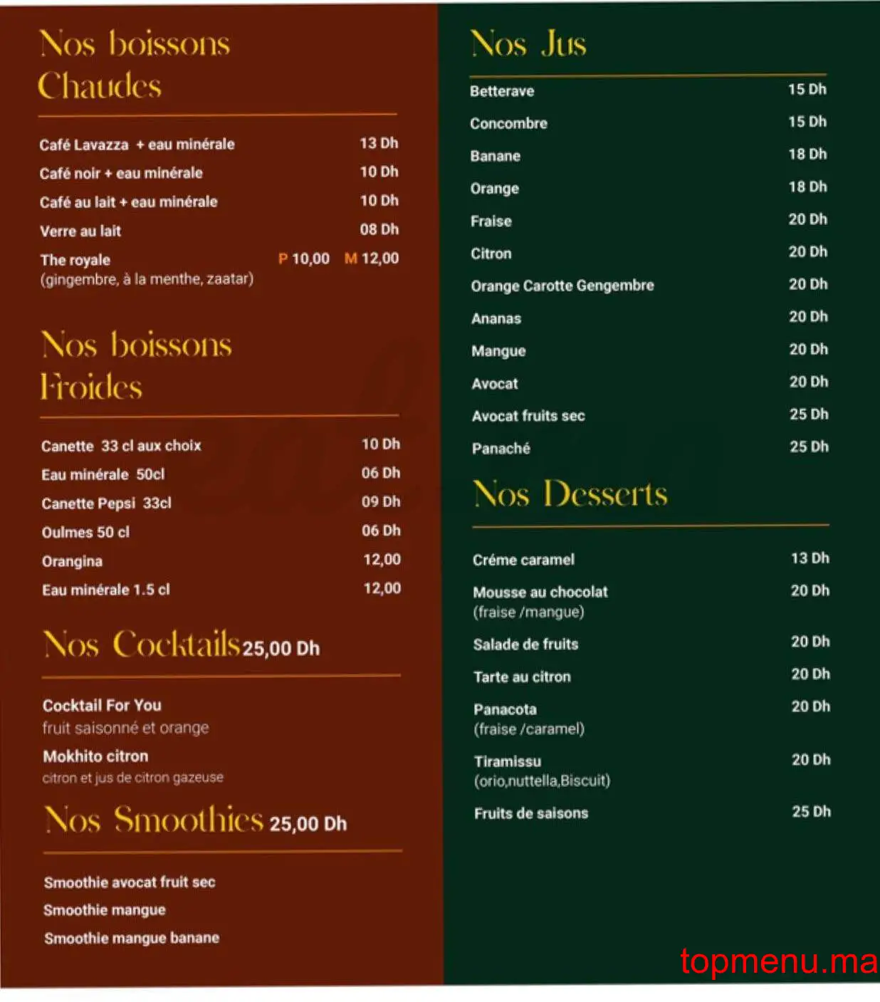 For you menu page 2