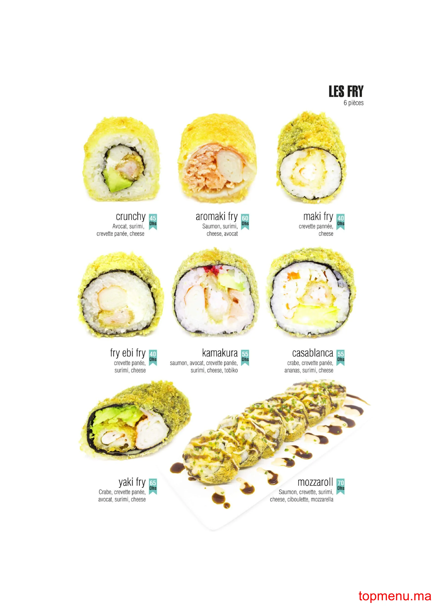 Yaki Sushi menu page 8