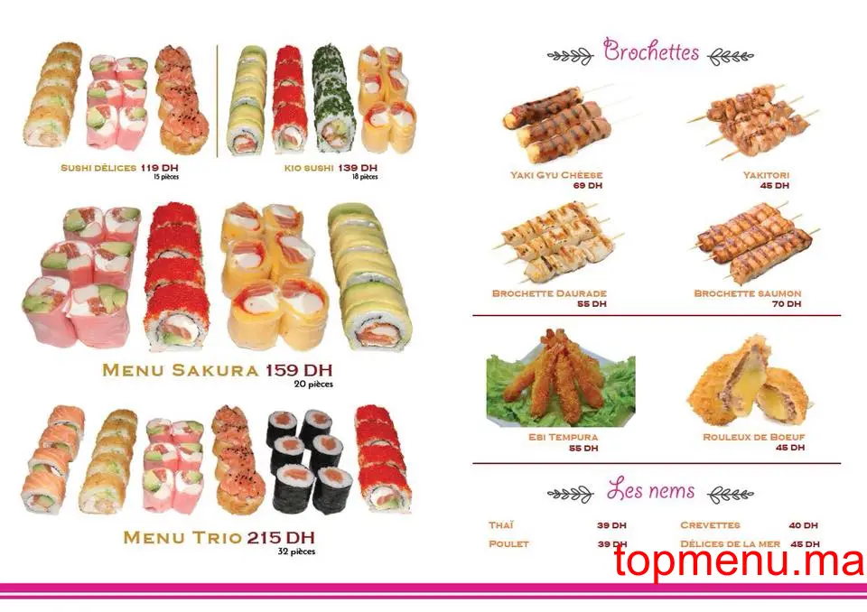 Ebi Sushi menu page 8