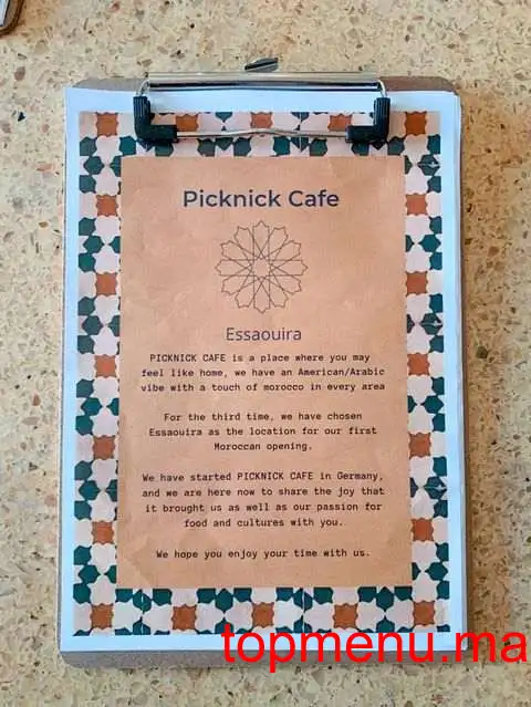 Picknick قائمة الطعام page 1