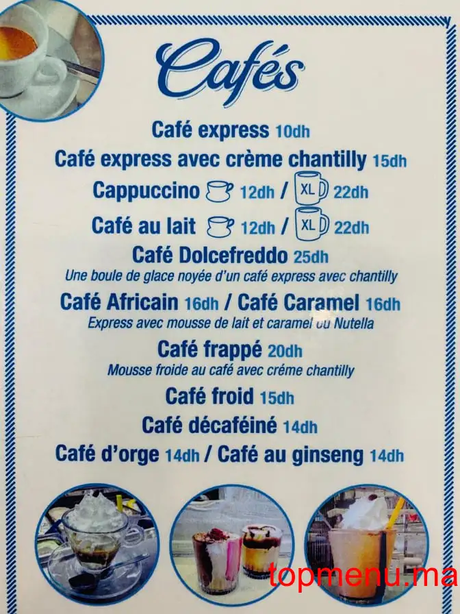 Dolce Freddo menu page 3